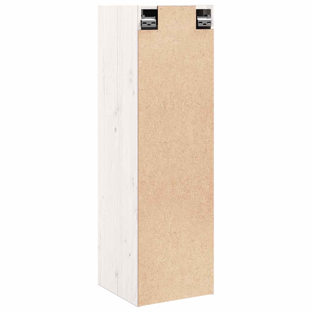 Armários de parede 2 pcs 30x30x100 cm pinho maciço branco