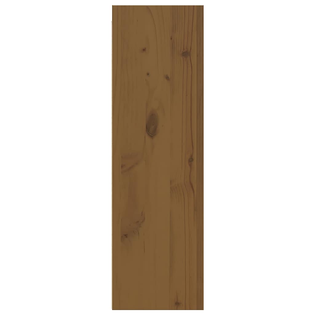 Armários de parede 2 pcs 30x30x100 cm pinho maciço castanho mel
