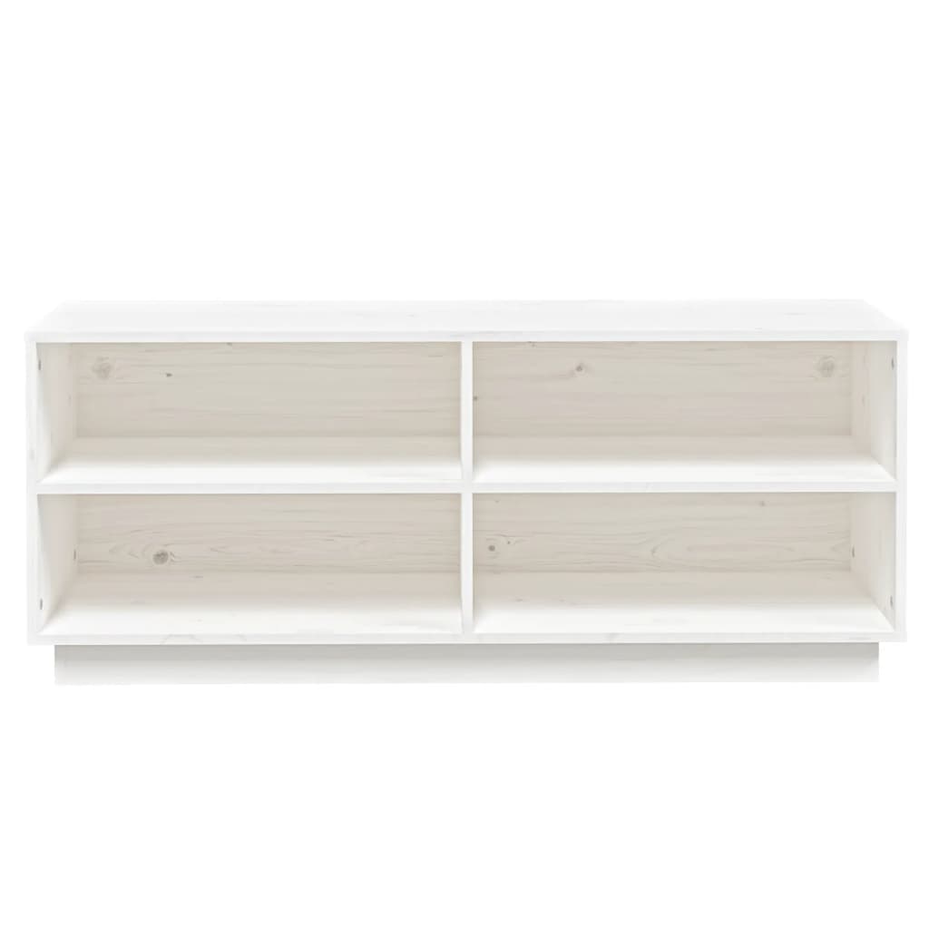 Sapateira 110x34x45 cm madeira de pinho maciça branco