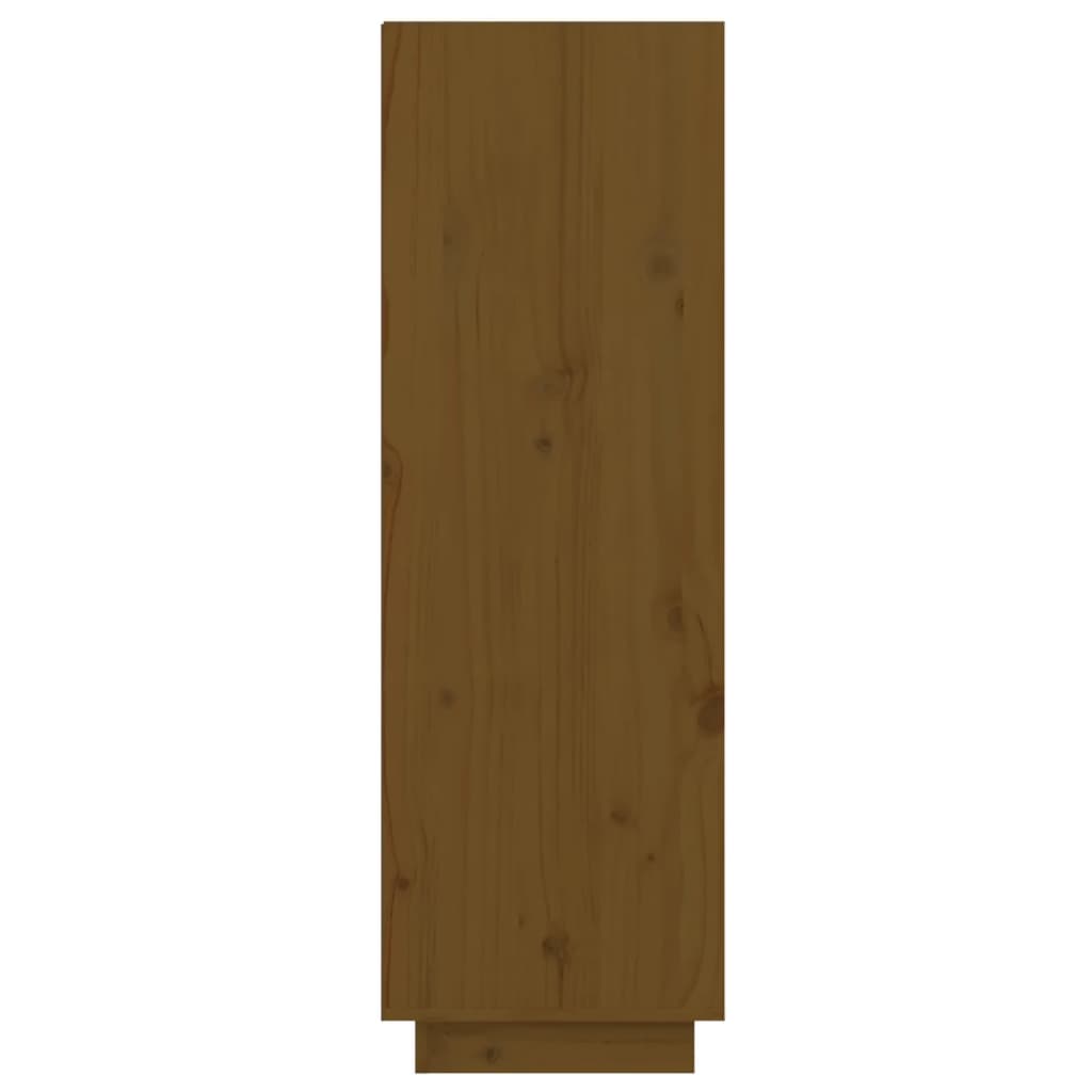 Sapateira 60x34x105 cm madeira de pinho maciça castanho mel