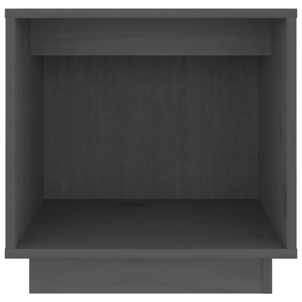 Mesas de cabeceira 2 pcs 40x30x40 cm pinho maciço cinza