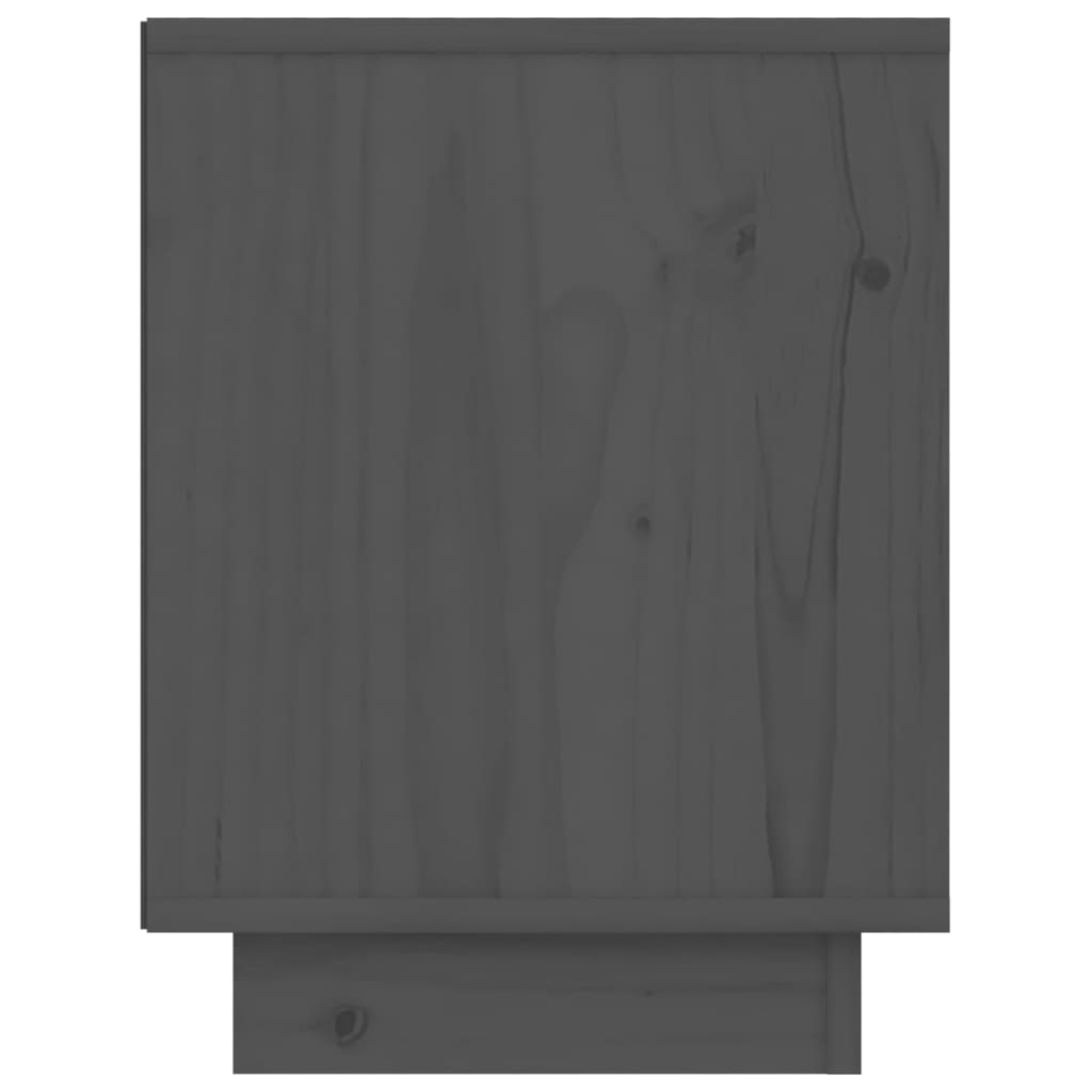 Mesas de cabeceira 2 pcs 40x30x40 cm pinho maciço cinza