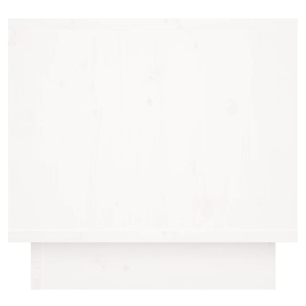 Mesas de cabeceira 2 pcs 35x34x32 cm pinho maciço branco