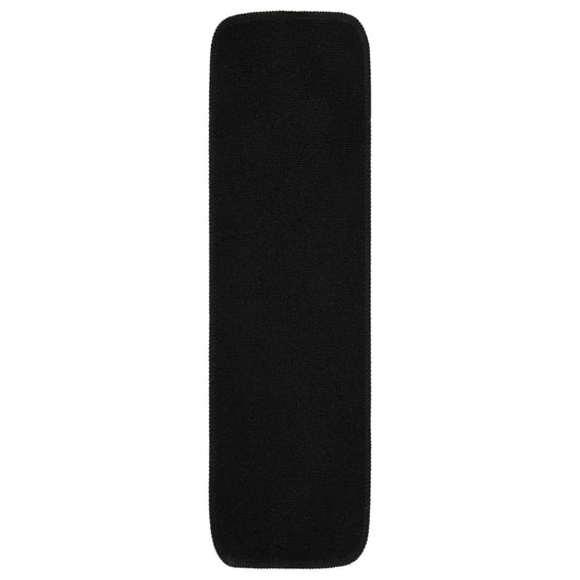Tapetes antiderrapantes retang. p/ escadas 15pcs 75x20 cm preto