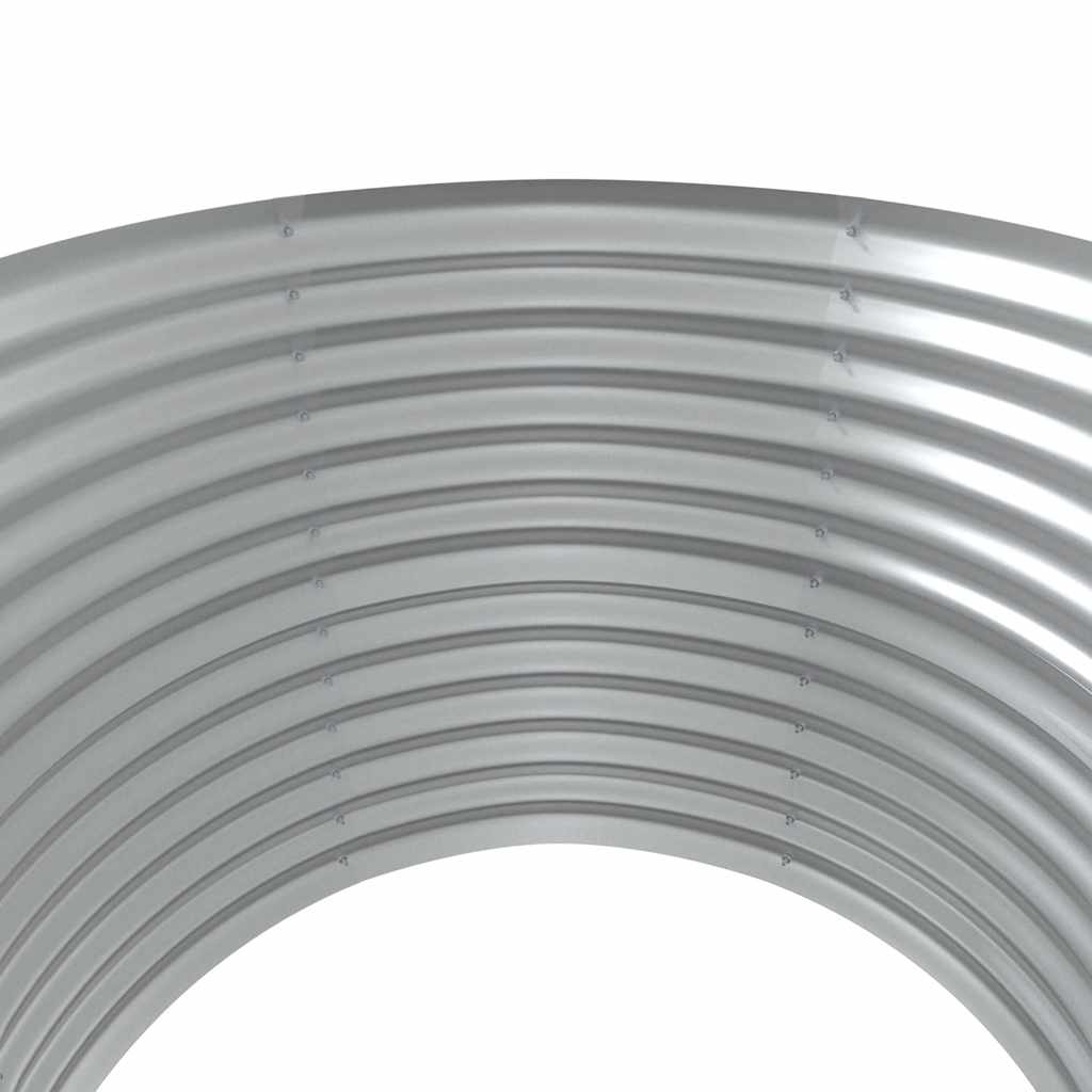 Canteiro elevado jardim 100x100x68 cm aço galvanizado verde