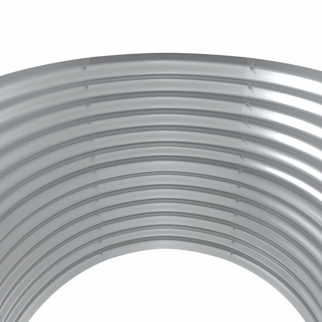 Canteiro elevado jardim 100x100x68 aço galvanizado antracite