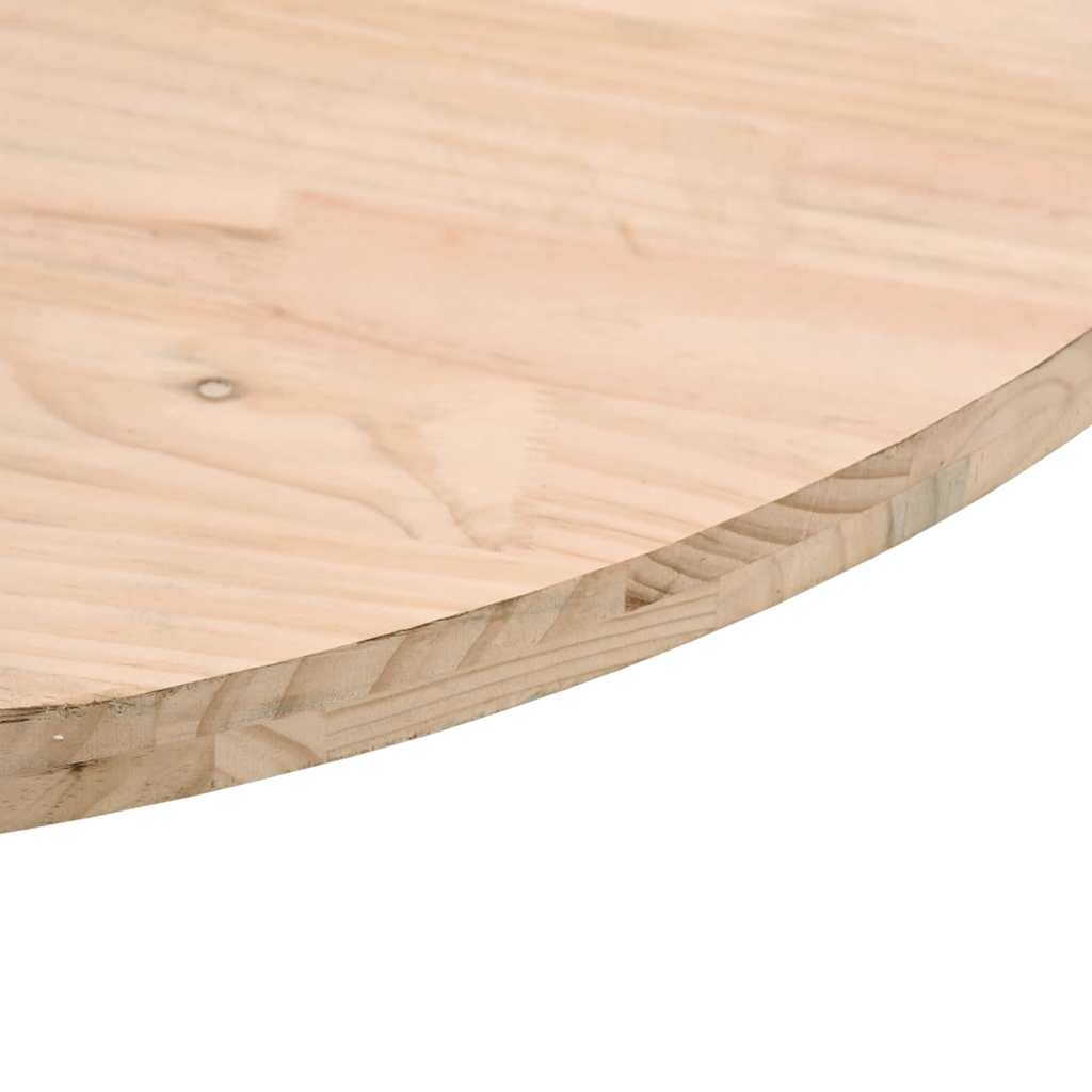 Tampo de mesa pinho maciço Ø80x2,5 cm
