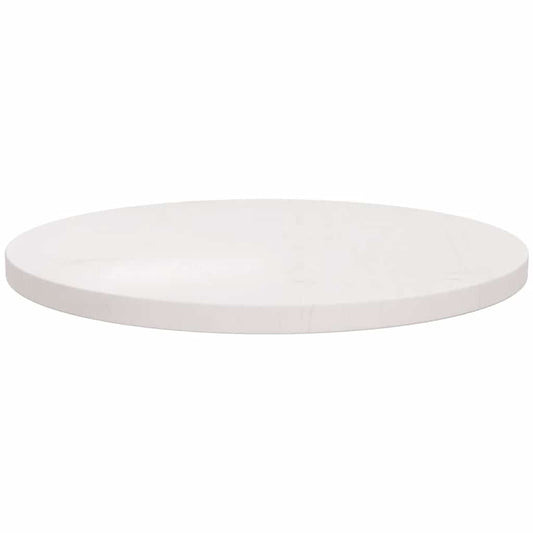 Tampo de mesa pinho maciço Ø60x2,5 cm branco