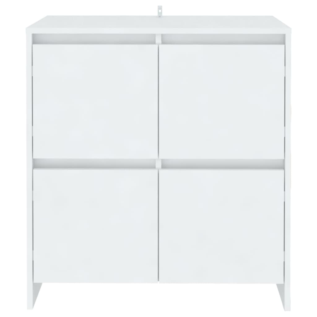 Aparadores 2 pcs 70x41x75 cm derivados de madeira branco
