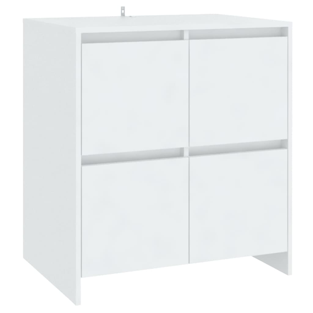 Aparadores 2 pcs 70x41x75 cm derivados de madeira branco