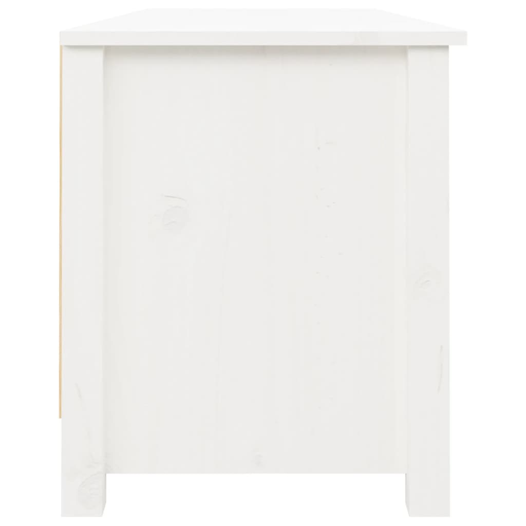 Banco sapateira 110x38x45,5 cm pinho maciço branco