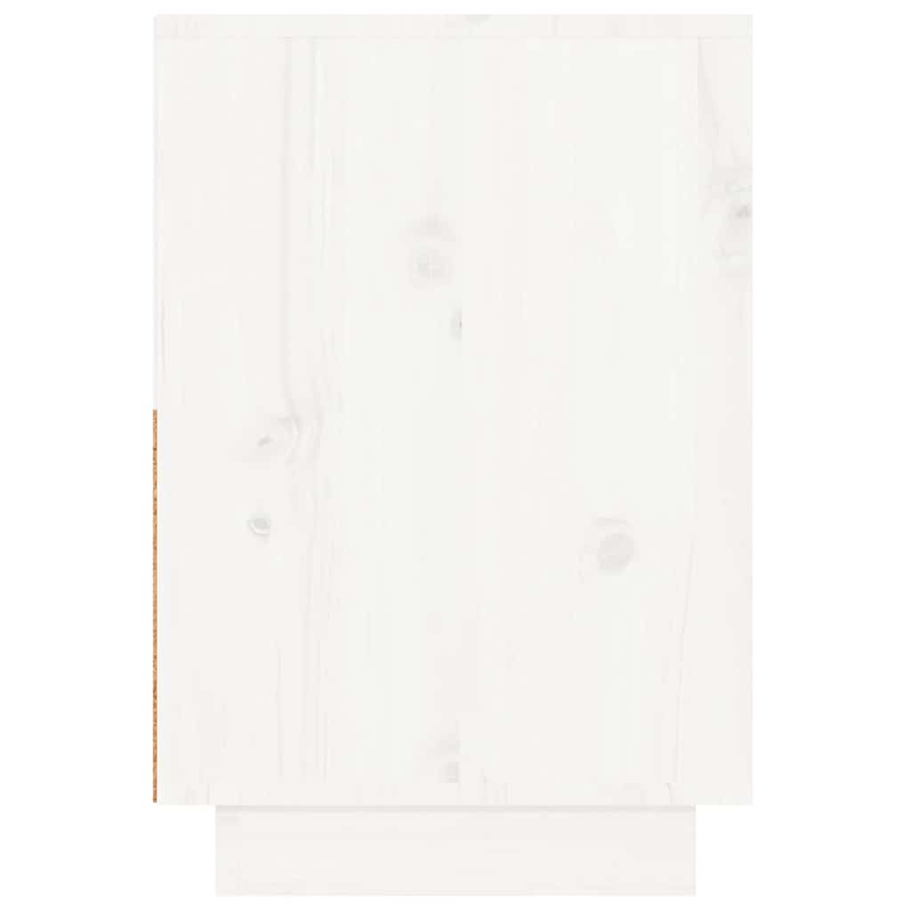 Mesas de cabeceira 2 pcs 60x34x51 cm pinho maciço branco
