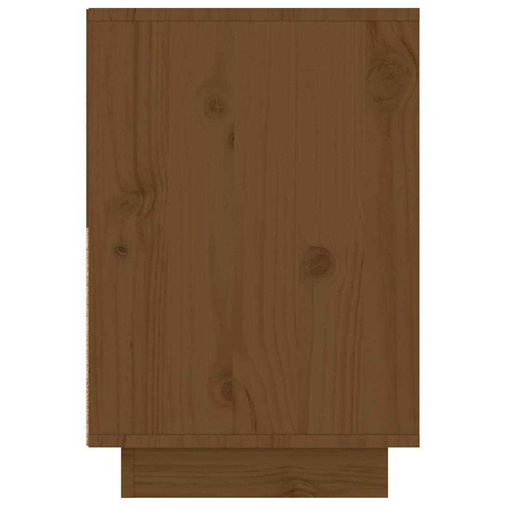 Mesas de cabeceira 2 pcs 60x34x51 cm pinho maciço castanho mel