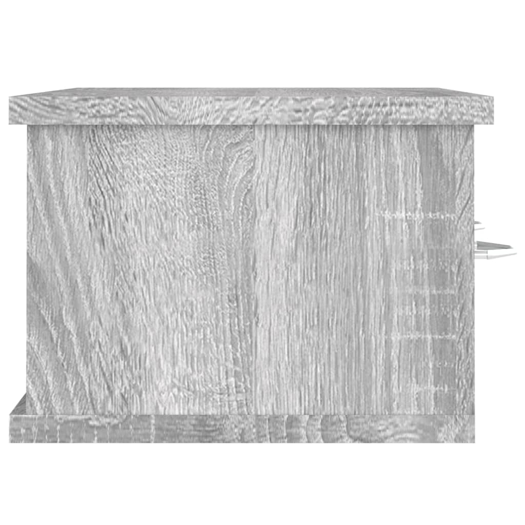 Armário parede 60x26x18,5 cm derivados madeira cinzento sonoma