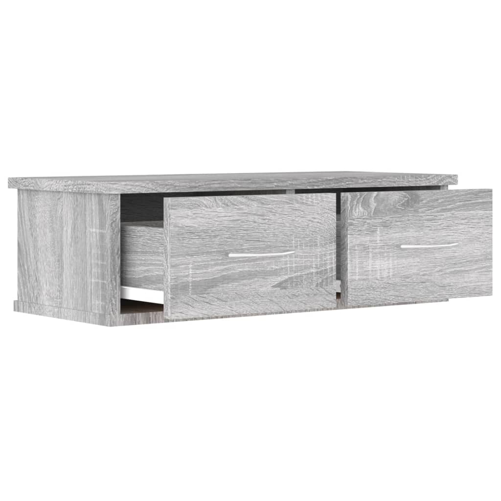 Armário parede 60x26x18,5 cm derivados madeira cinzento sonoma