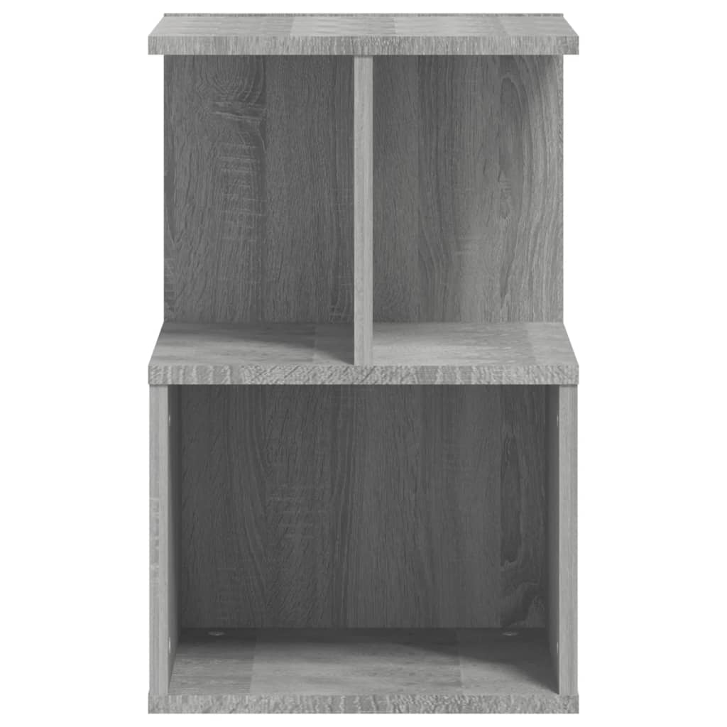 Mesa cabeceira 35x35x55 cm derivados de madeira cinzento sonoma