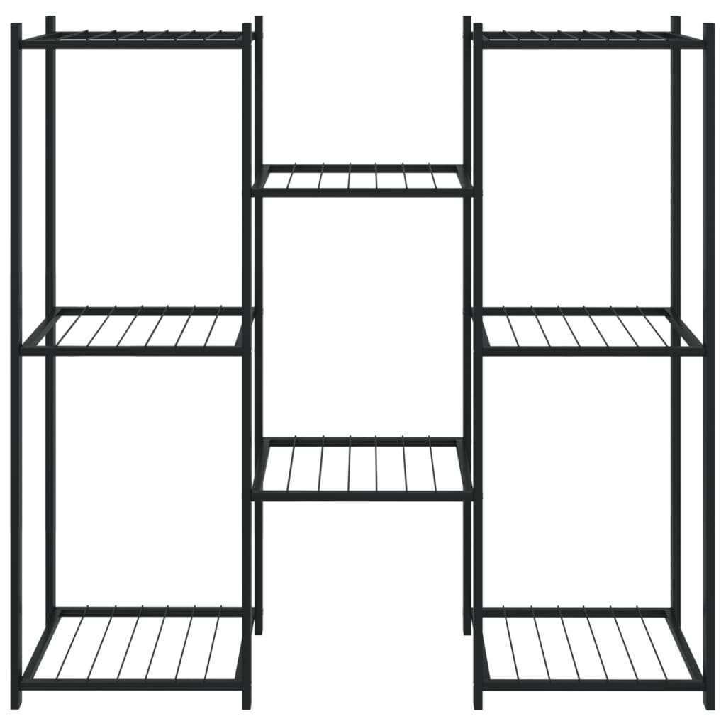 Suporte de vasos 83x25x80 cm ferro preto