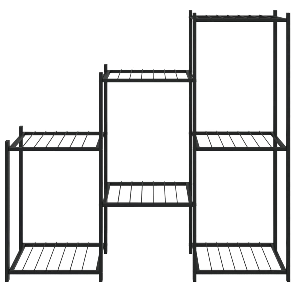 Suporte de vasos 83 x 25 x 80 cm ferro preto