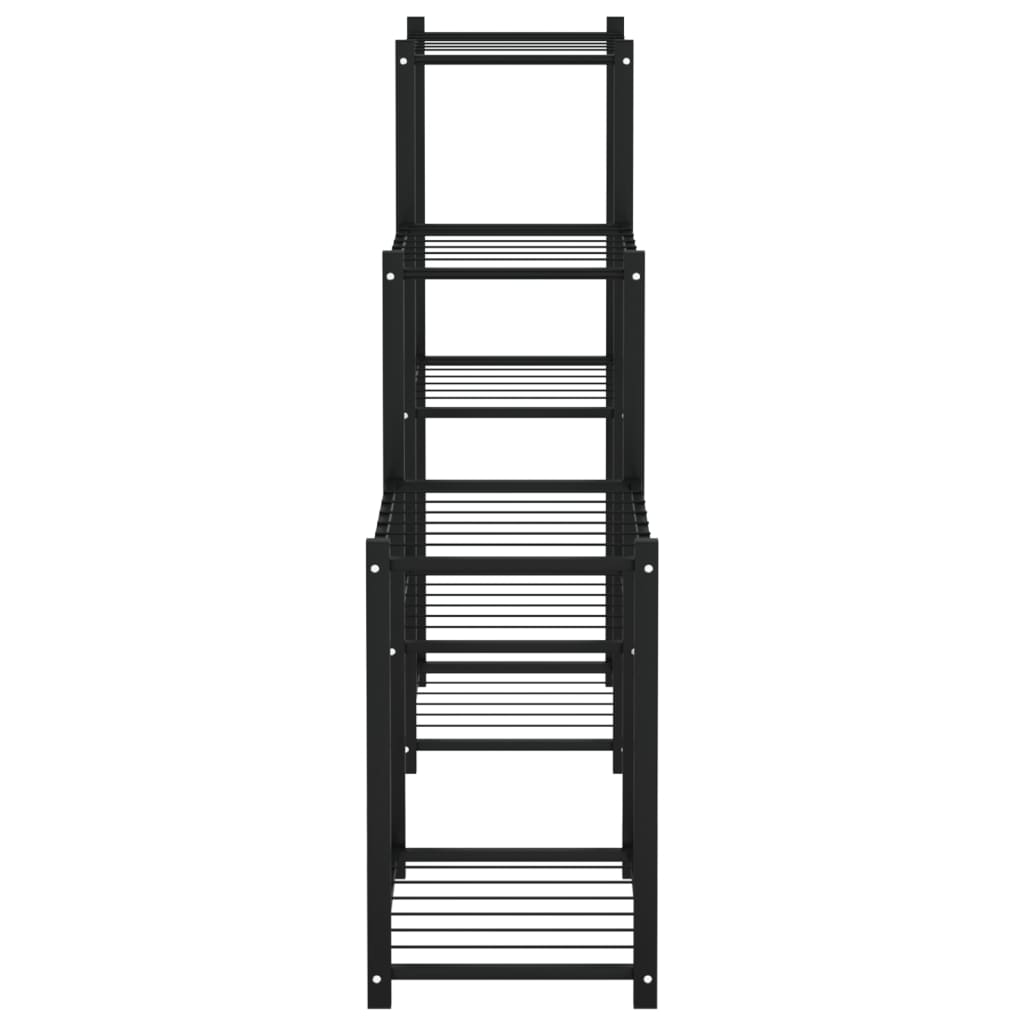 Suporte de vasos 83 x 25 x 80 cm ferro preto