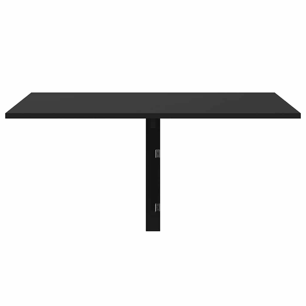 Mesa de parede dobrável 100x60x56 cm derivados de madeira preto