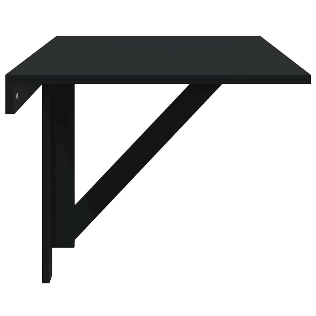 Mesa de parede dobrável 100x60x56 cm derivados de madeira preto