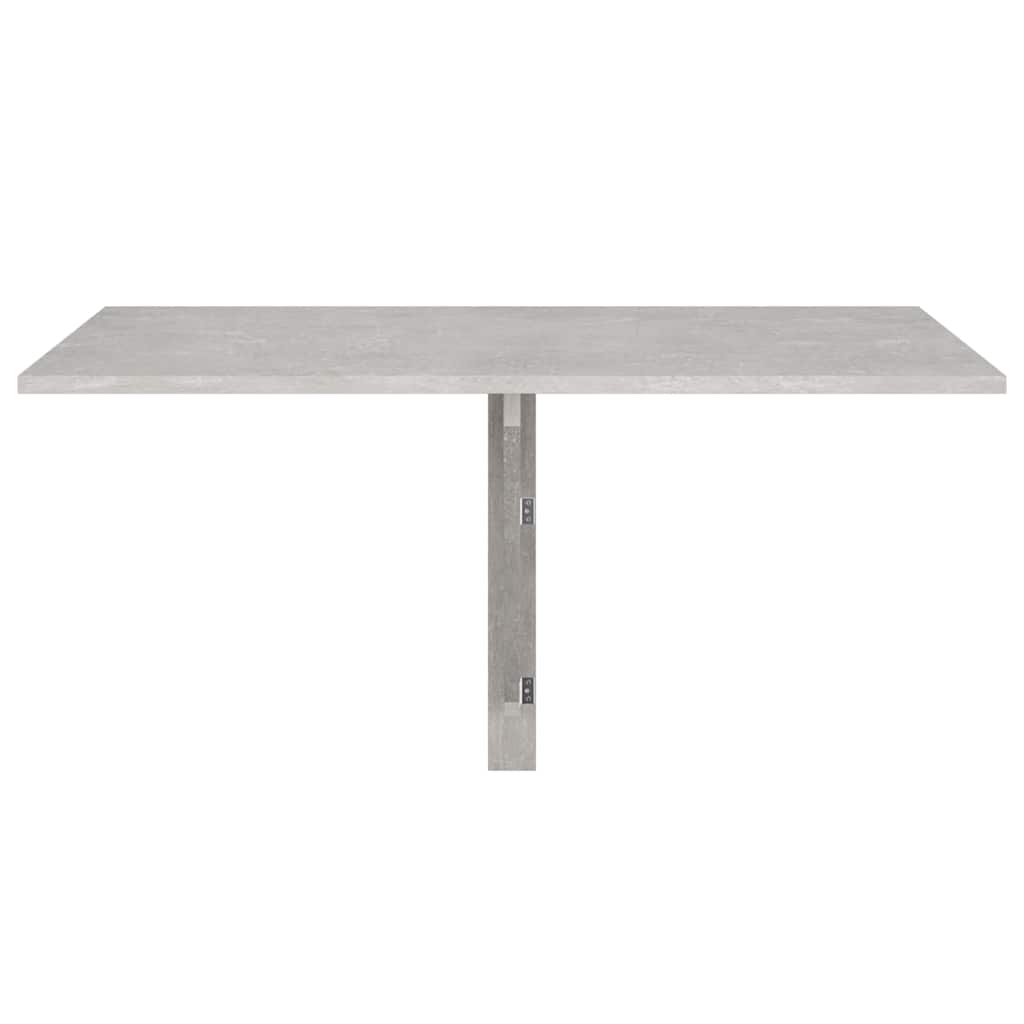 Mesa de parede dobrável derivados de madeira cinza cimento