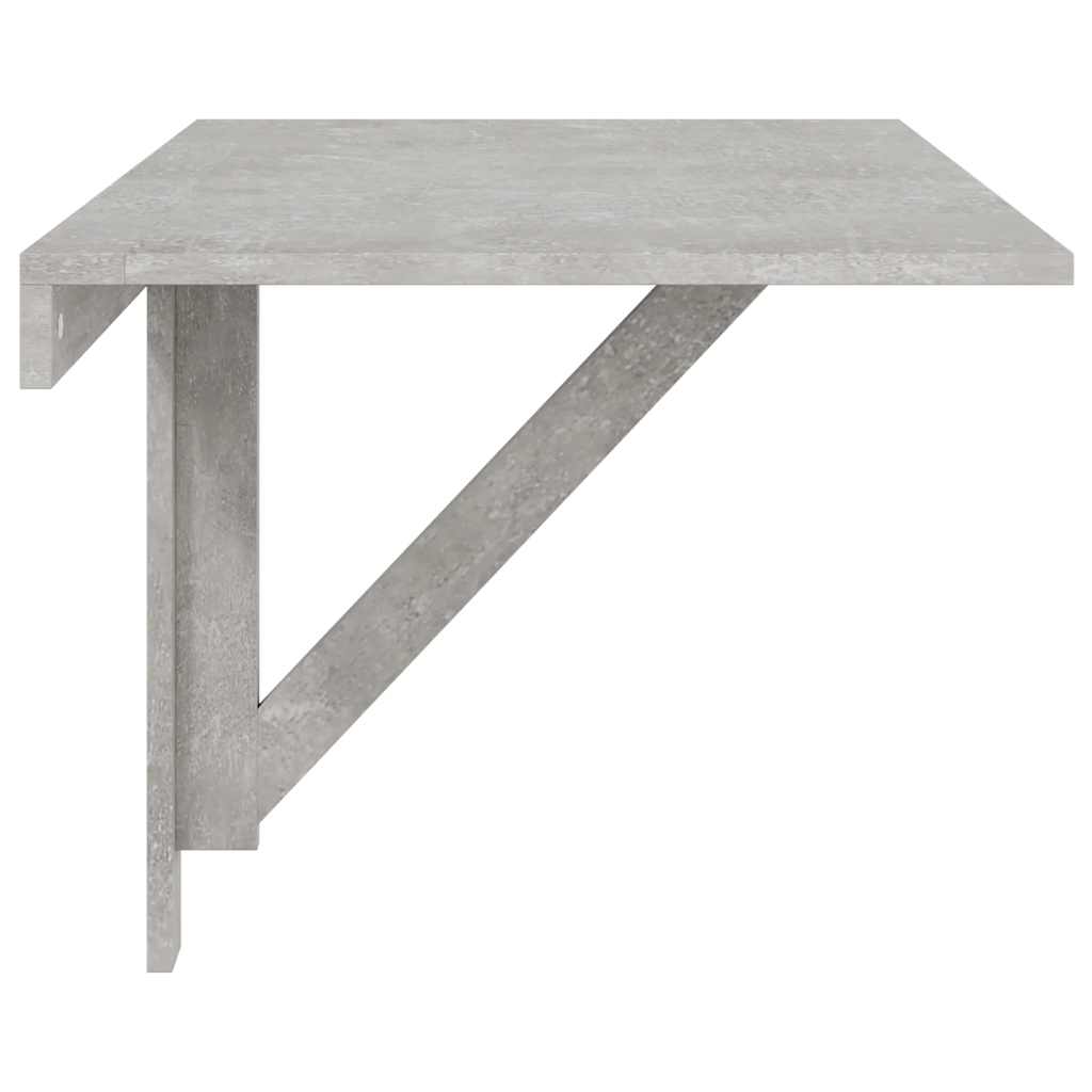 Mesa de parede dobrável derivados de madeira cinza cimento