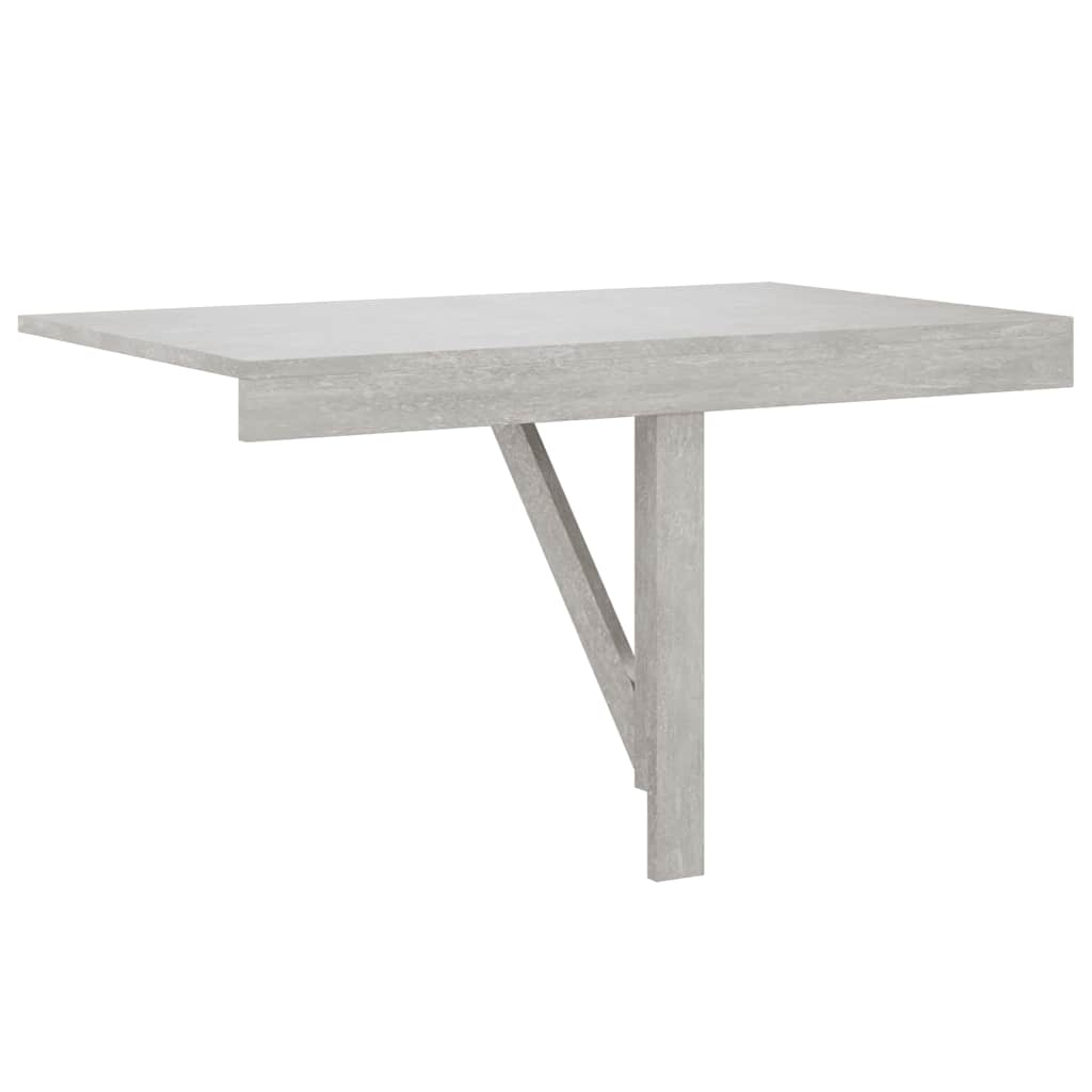 Mesa de parede dobrável derivados de madeira cinza cimento