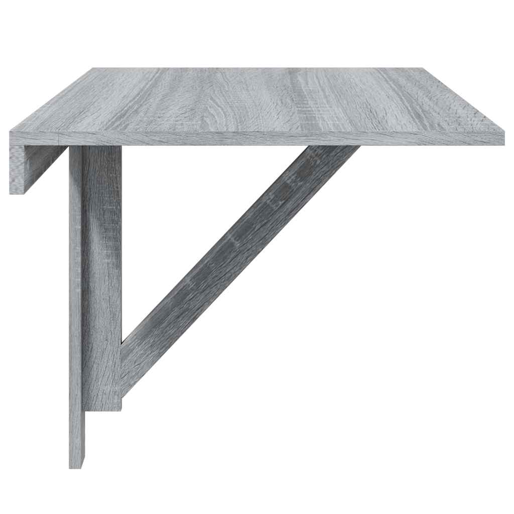 Mesa de parede dobrável derivados de madeira cinzento sonoma