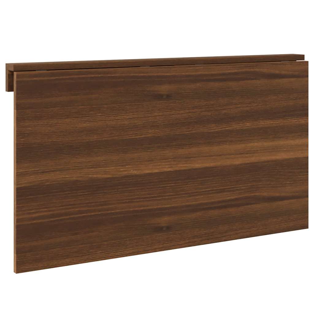 Mesa parede dobrável derivados de madeira carvalho castanho