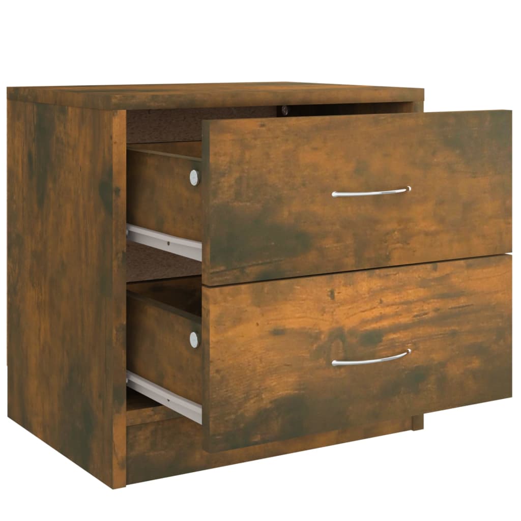 Mesa cabeceira 40x30x40 cm derivados de madeira carvalho fumado