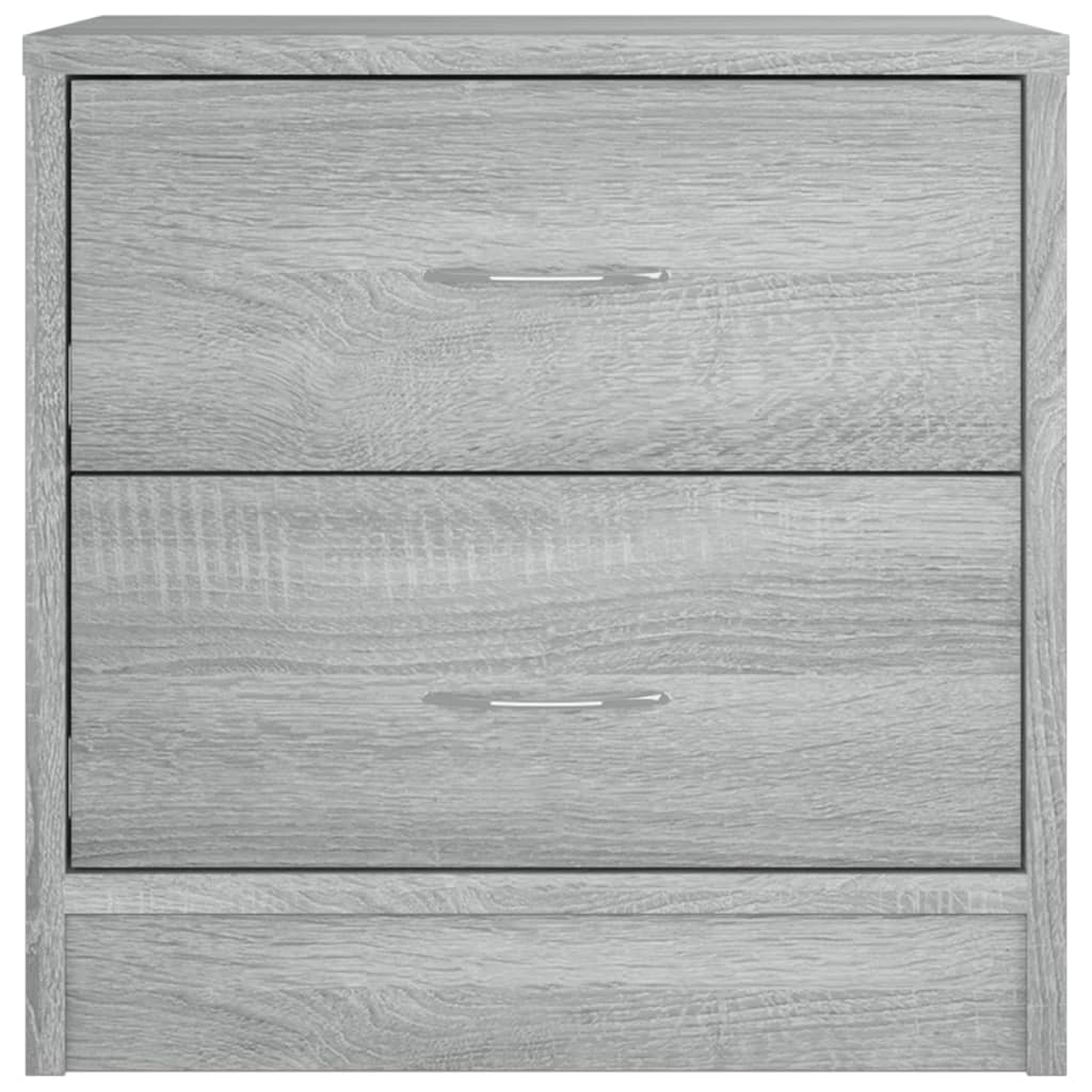Mesa cabeceira 40x30x40 cm derivados de madeira cinzento sonoma