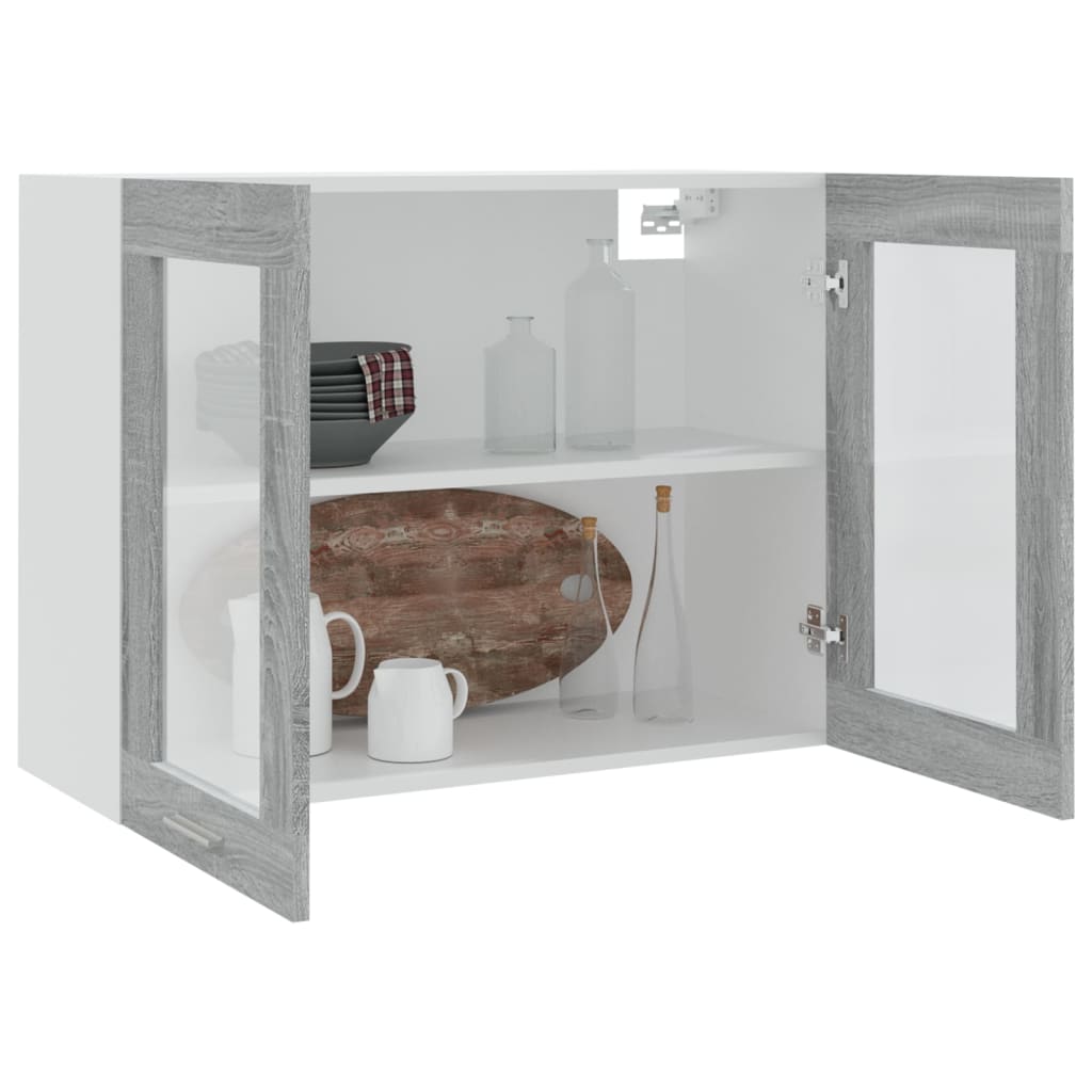 Armário de parede “Lyon” 80x31x60 cm cinzento sonoma