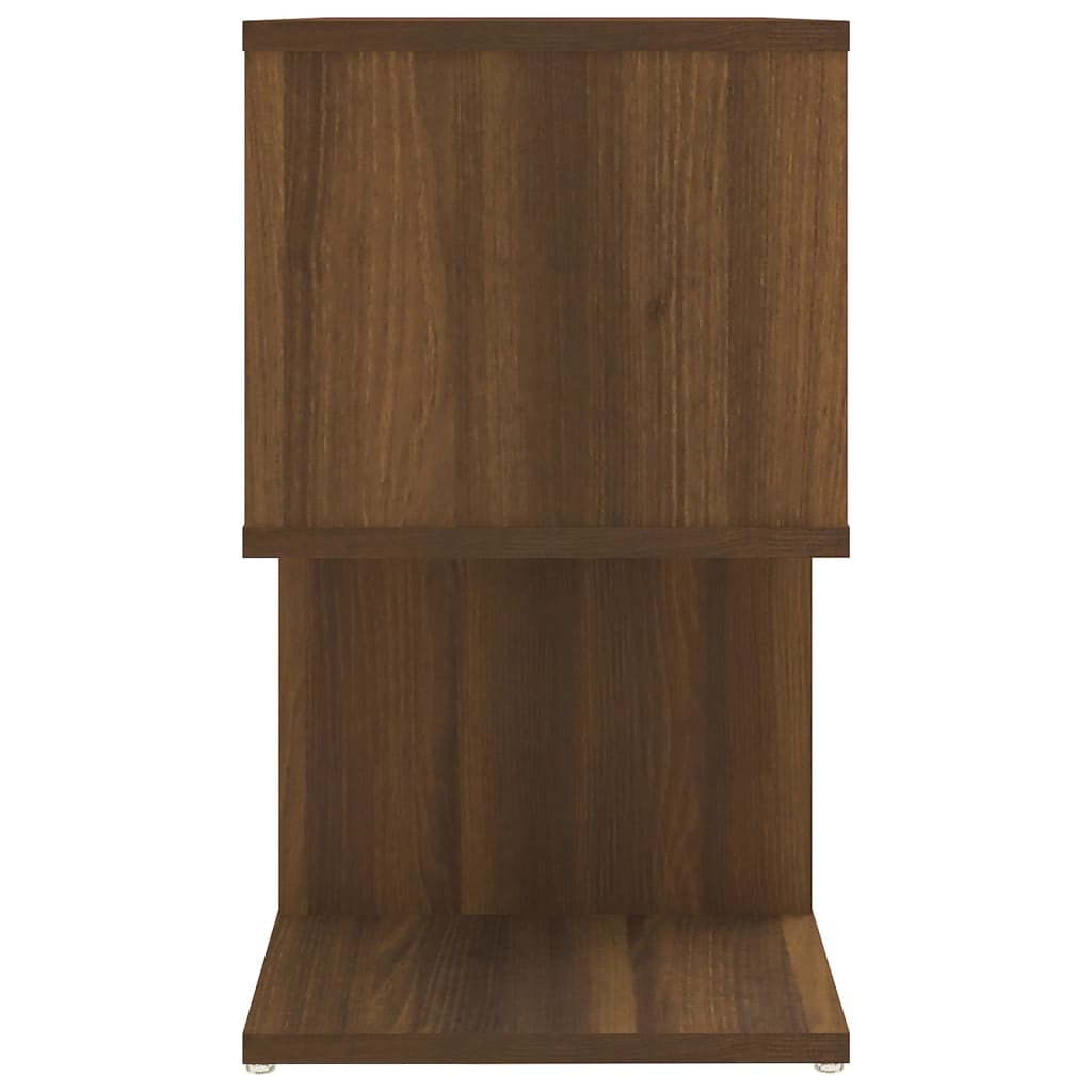Mesa cabeceira 50x30x51,5cm derivados madeira carvalho castanho