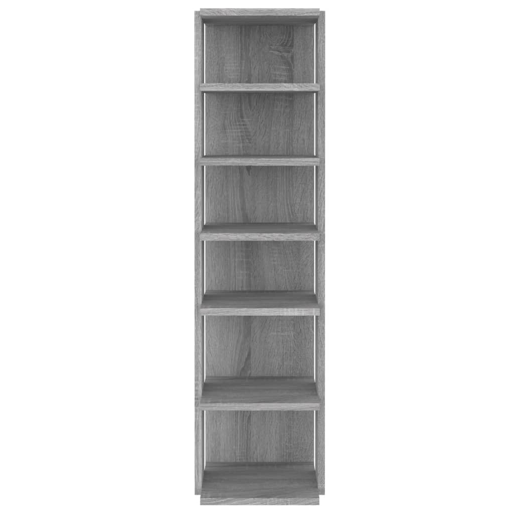 Sapateira 27,5x27x102 cm derivados de madeira cinzento sonoma
