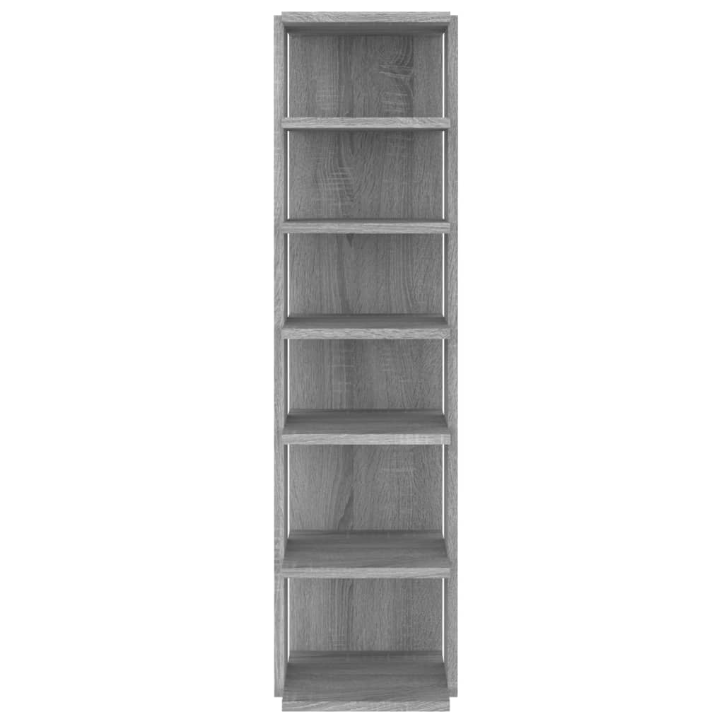 Sapateiras 2pcs 27,5x27x102cm derivados madeira cinzento sonoma