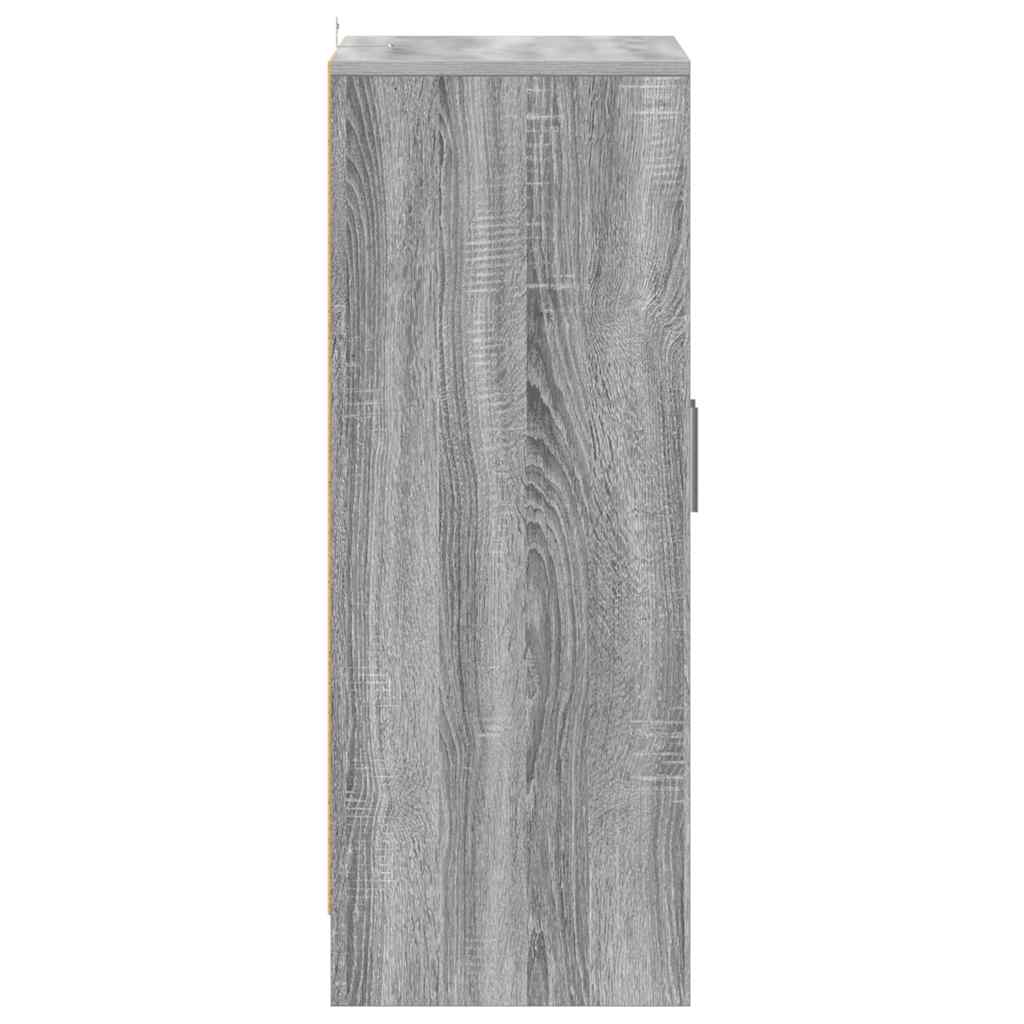 Sapateira 60x35x92 cm derivados de madeira sonoma cinza