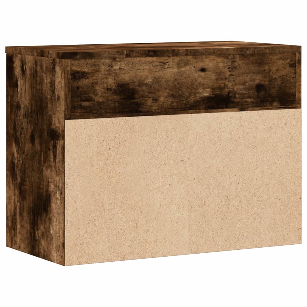 Banco sapateira 60x30x45cm derivados de madeira carvalho fumado
