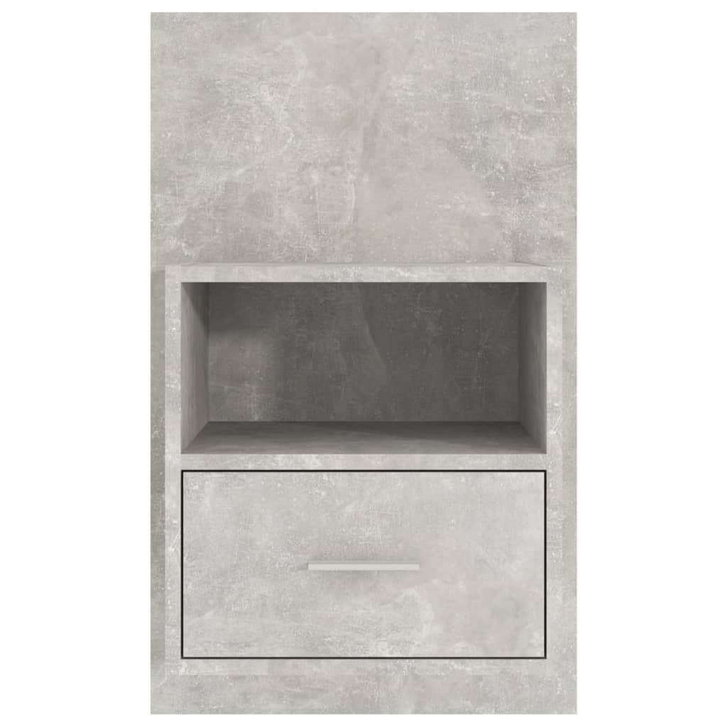 Mesa de cabeceira montagem na parede cinzento cimento