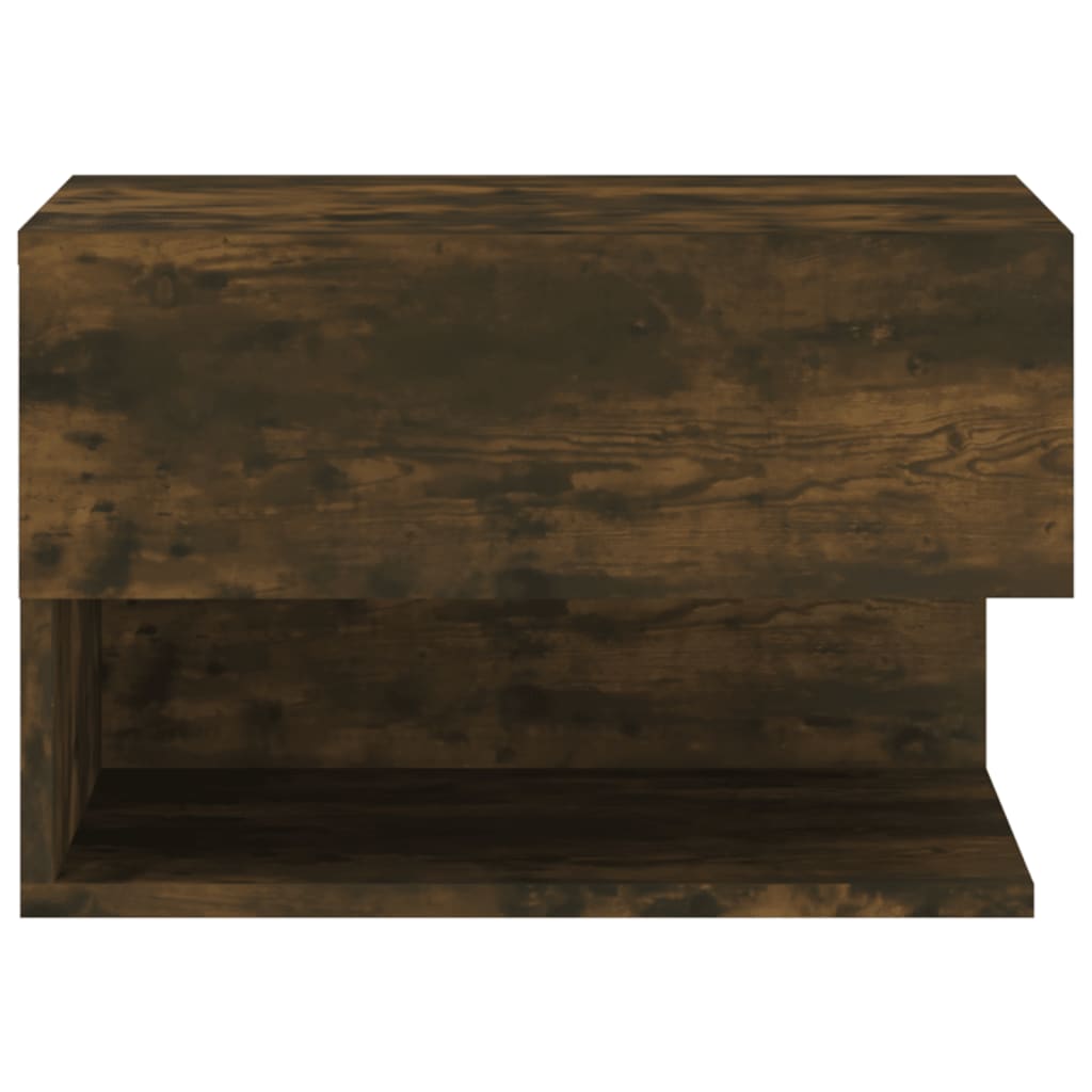 Mesa de cabeceira montagem na parede carvalho fumado