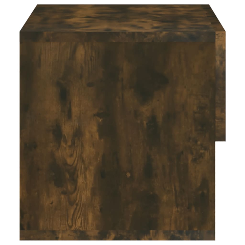 Mesa de cabeceira montagem na parede carvalho fumado