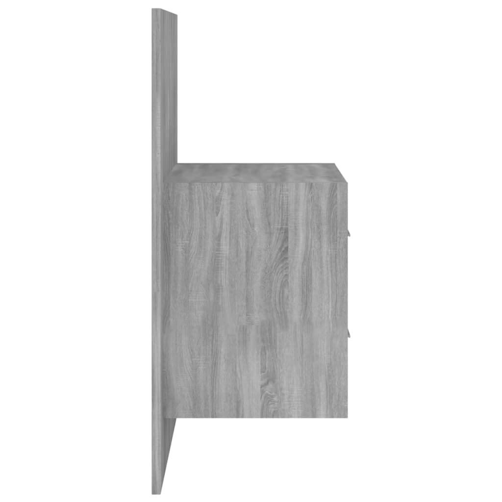 Mesa de cabeceira montagem na parede cinzento sonoma