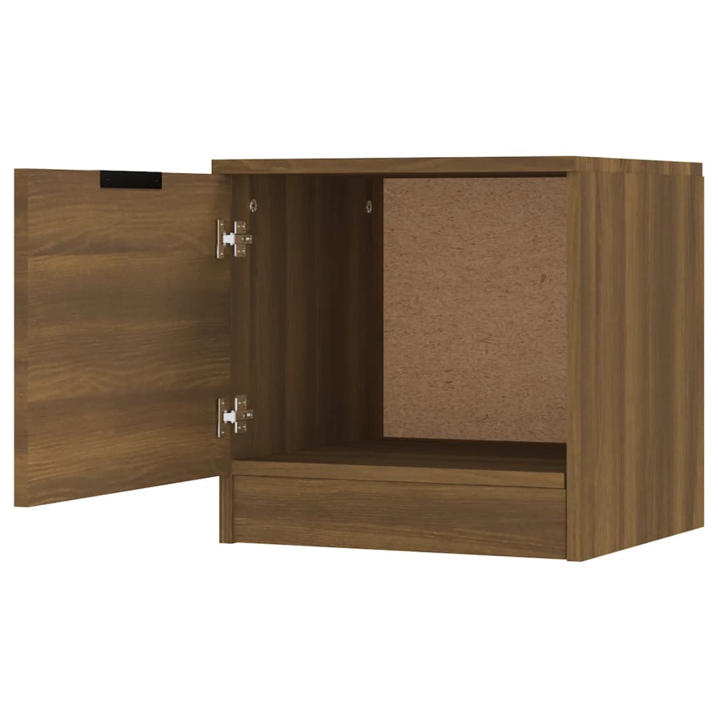 Mesas de cabeceira 2 pcs 40x39x40 cm cor carvalho castanho