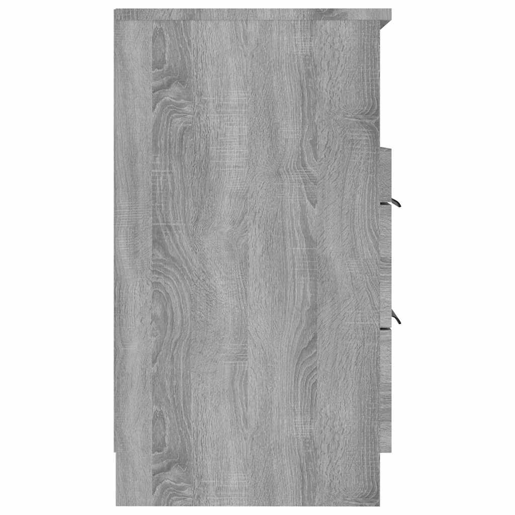 Mesa de cabeceira 2 pcs derivados de madeira cinzento sonoma