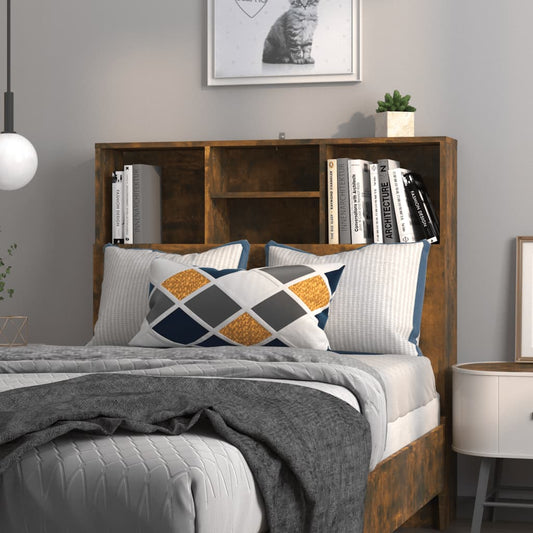 Armário de cabeceira 100x19x103,5 cm cor carvalho fumado