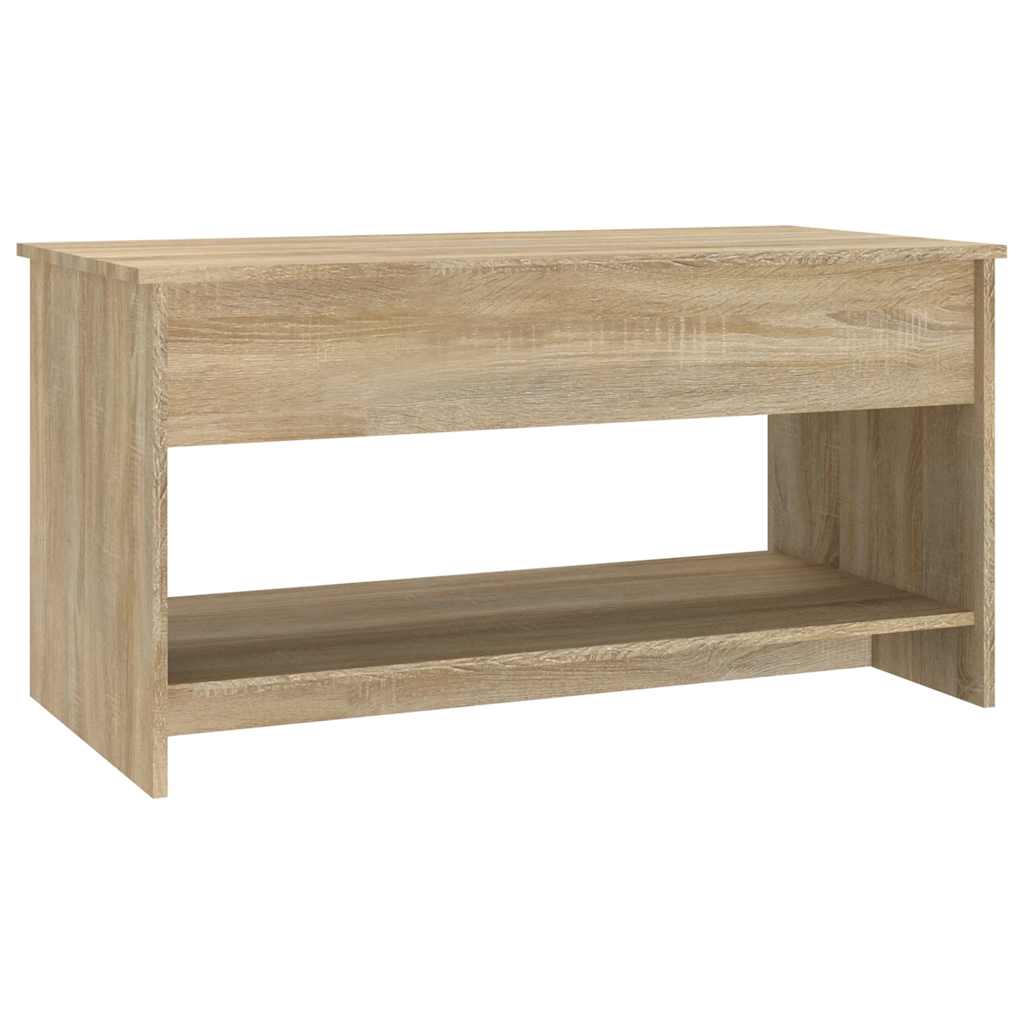 Mesa de centro 102x50x52,5cm madeira processada carvalho sonoma