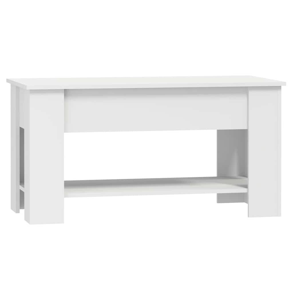 Mesa de centro 101x49x52 cm madeira processada branco