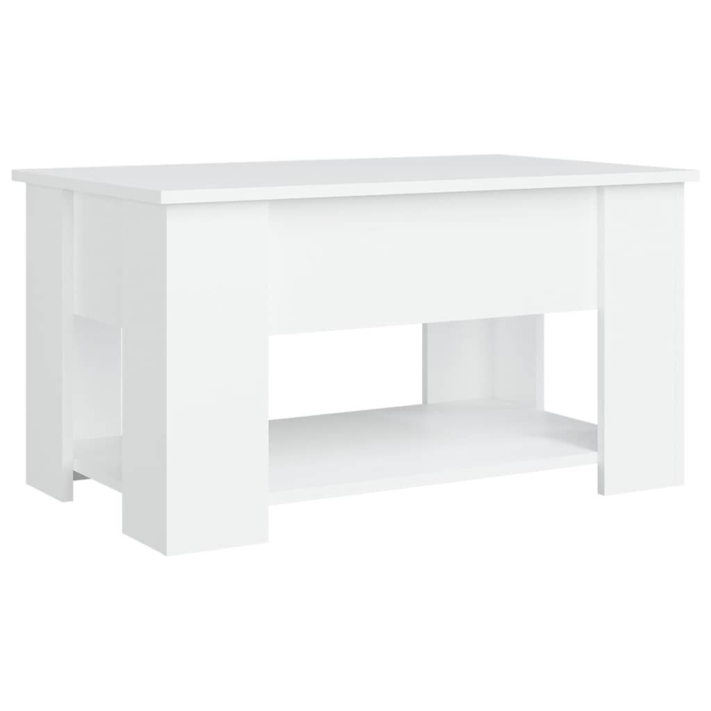 Mesa de centro 79x49x41 cm madeira processada branco