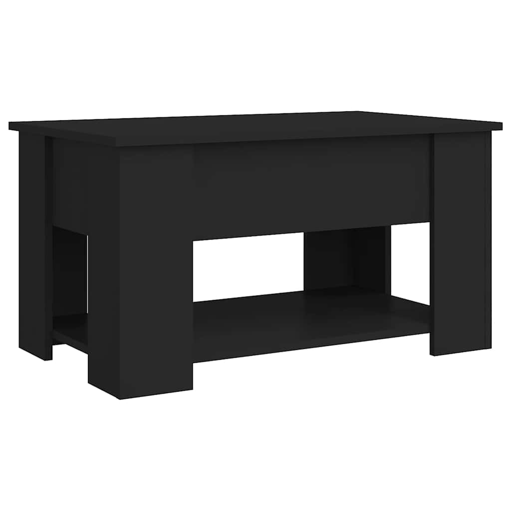 Mesa de centro 79x49x41 cm madeira processada preto