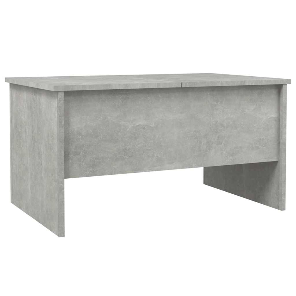 Mesa de centro 80x50x42,5 cm madeira processada cinza cimento